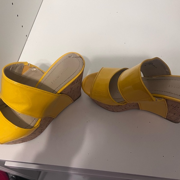 Nine West Yellow Patent Leather Sandals - Picture 2 of 4